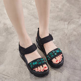 Cute Beans Sandalen mit seitlichem Klettverschluss